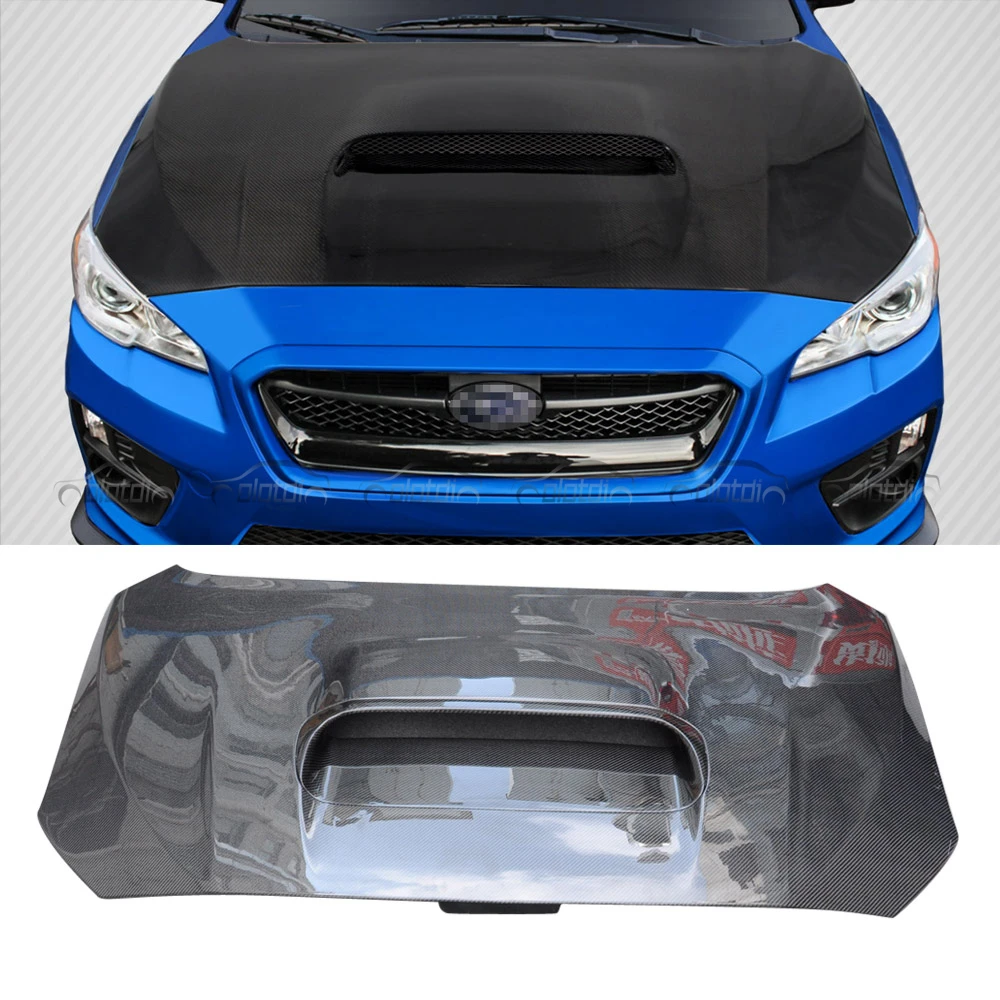 Carbon Fiber Auto Parts Front Engine Hood Cover Bonnet with Air Vent For Subaru Impreza WRX STI 2017-2019