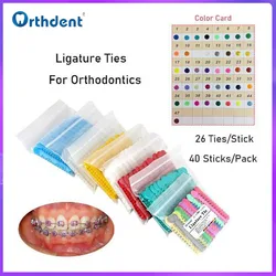 Orthdent 1040 Pcs/Pack Dental Ligature Ties Orthodontics Appliance Elastic Rubber Bands Braces Teeth Treatment Dentist Materials