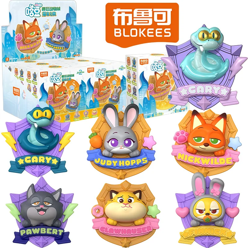 BLOKEES Zootopia 2 Judy Nick Gary Benjamin Clawhauser Finnick Pawbert Lynxley ‌   Figurka akcji w niespodziance, dekoracja na biurko, prezenty
