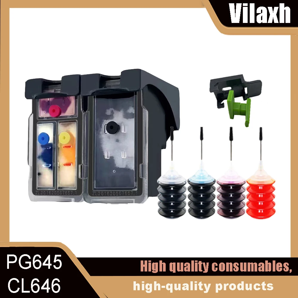 

PG645 CL646 PG645XL CL646XL Remanufactured Ink Cartridge for canon Pixma MG2460 2560 MX496 TS206 306 3160 3465 Printer