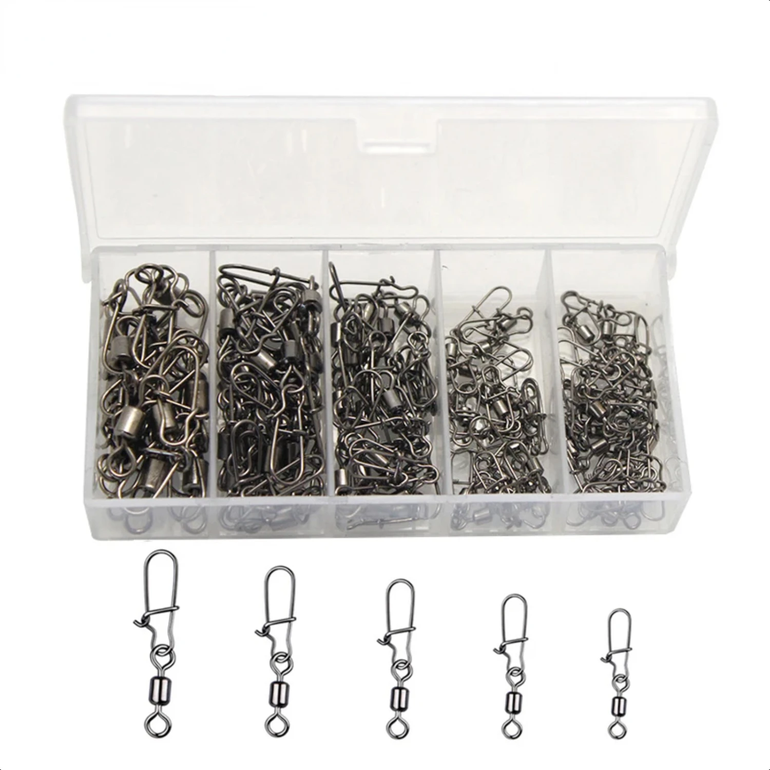 

High-Quality, Durable, and Reliable Stainless Steel Fishing Connector Pin in Sizes 4# 6# 8# 10# 12# - Convenient 100pc/box - Bea