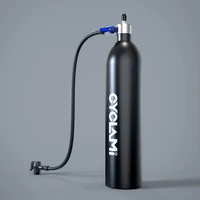 CYCLAMI aleación de aluminio 1.3L MTB inflador de carretera botella de aire de neumáticos potenciador de neumáticos con válvula cilindro de Gas para bicicleta neumático sin cámara de vacío