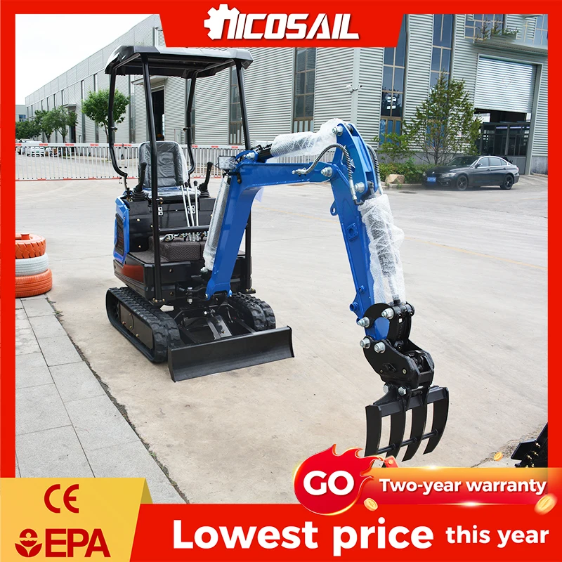 High Performance OKW12 Mini Hydraulic Crawler Excavator 1 Ton 1.2 Ton Small Excavators on Sale