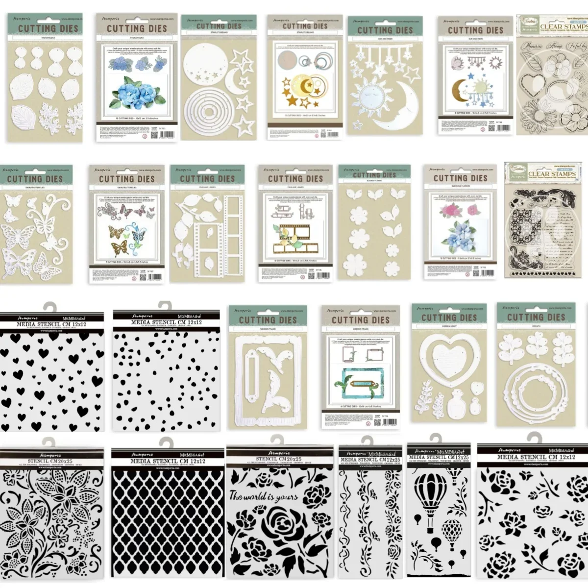 

Starlit Butterflies Heart Balloons Metal Cutting Dies Clear Stamps Stencil DIY Scrapbook Card Craft Decoration 2025 New