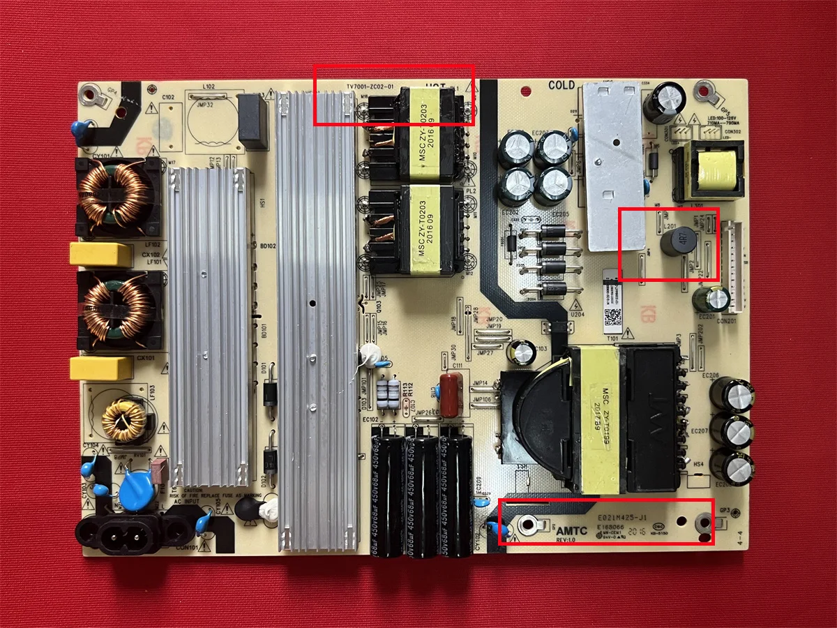 Originele TV7001-ZC02-01 E021M425-J1 E021m425j1 E021m425 Voeding Board Voor E4faa75r Wr75ut4210 100044717