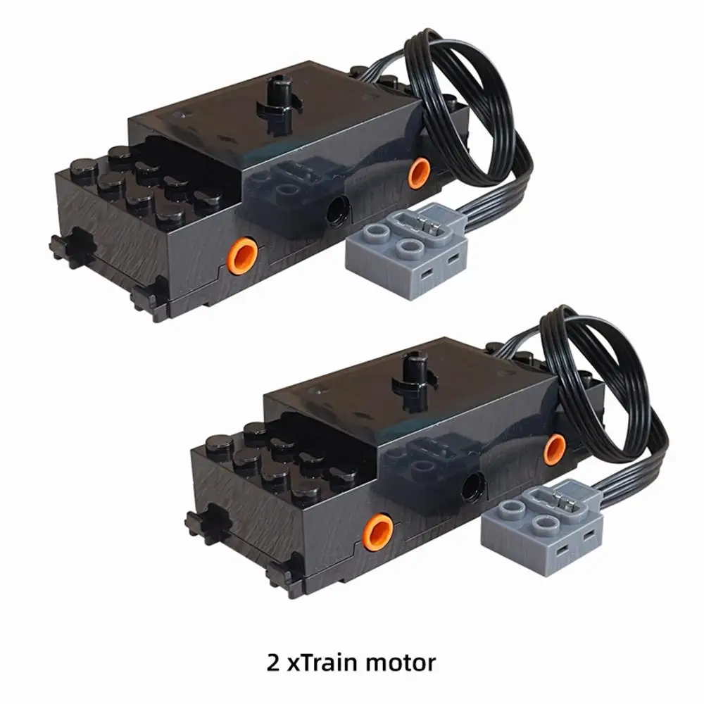 1/2/5/8Pcs New Train Track Motor 88002 Technical Speed Motor Building Blocks for 10254 53401 53400 Rail Tracks Toys Accessories