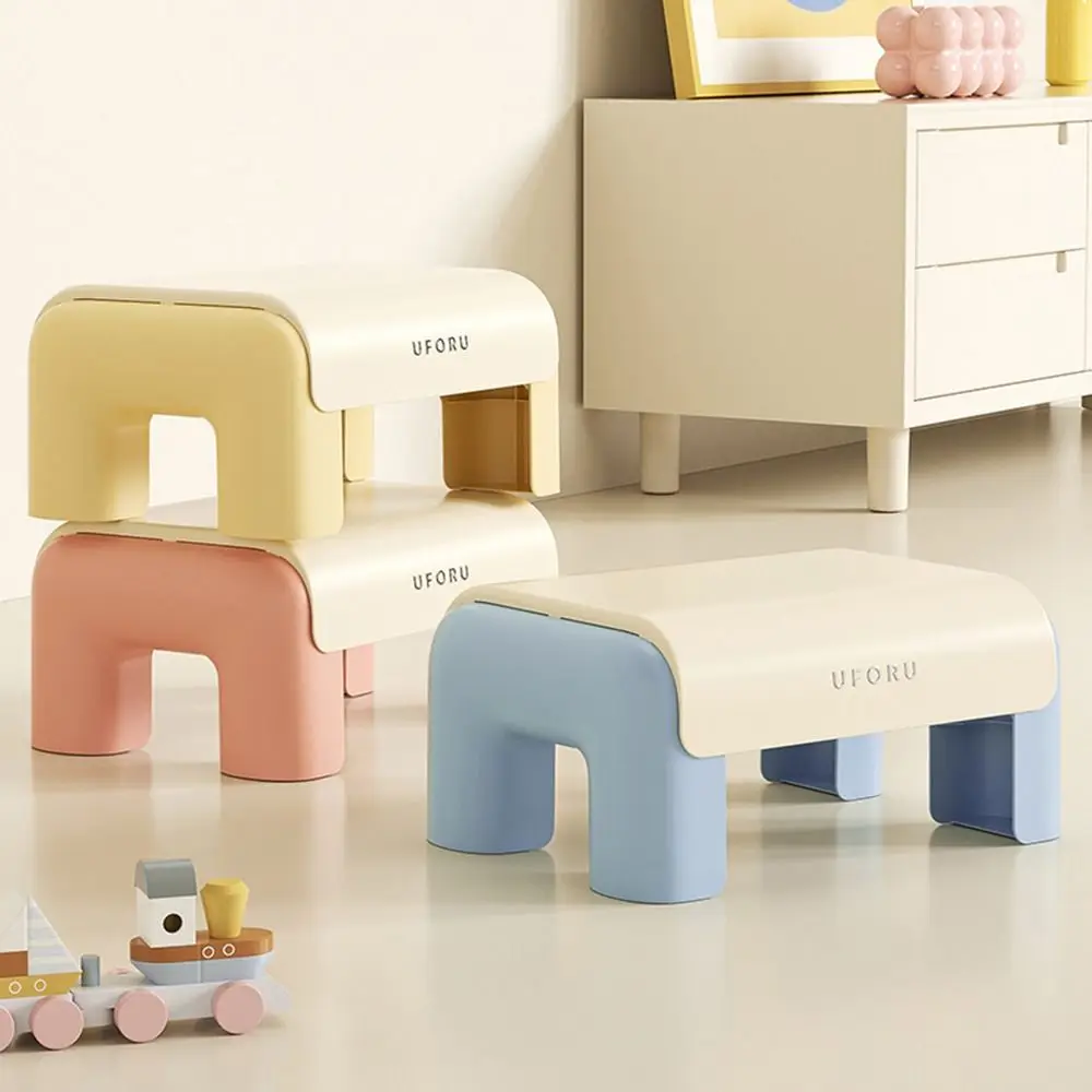 

Ergonomic Shoe Changing Stool Anti-Slip Waterproof Children's Small Stool Multi-Function Thickened Bathroom Foot Stool