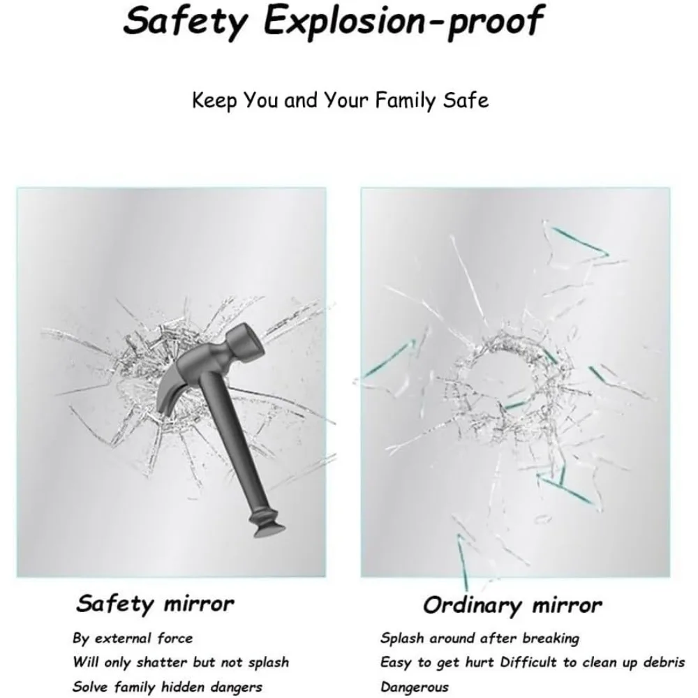 Espelho de parede LED meia lua moderno de 35 x 24 polegadas com recurso de maquiagem inteligente antiembaçante e regulável em 3 cores