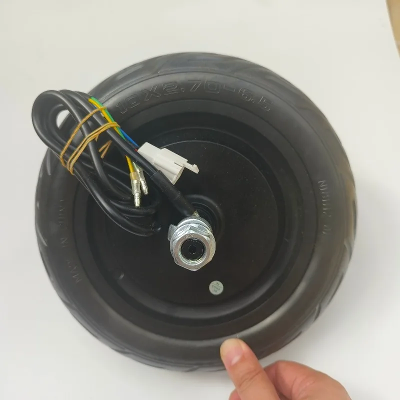 10 Inch Scooter Brushless Wheel Motor 10x2.70-6.5 Solid Tire Anti Blowout Tire