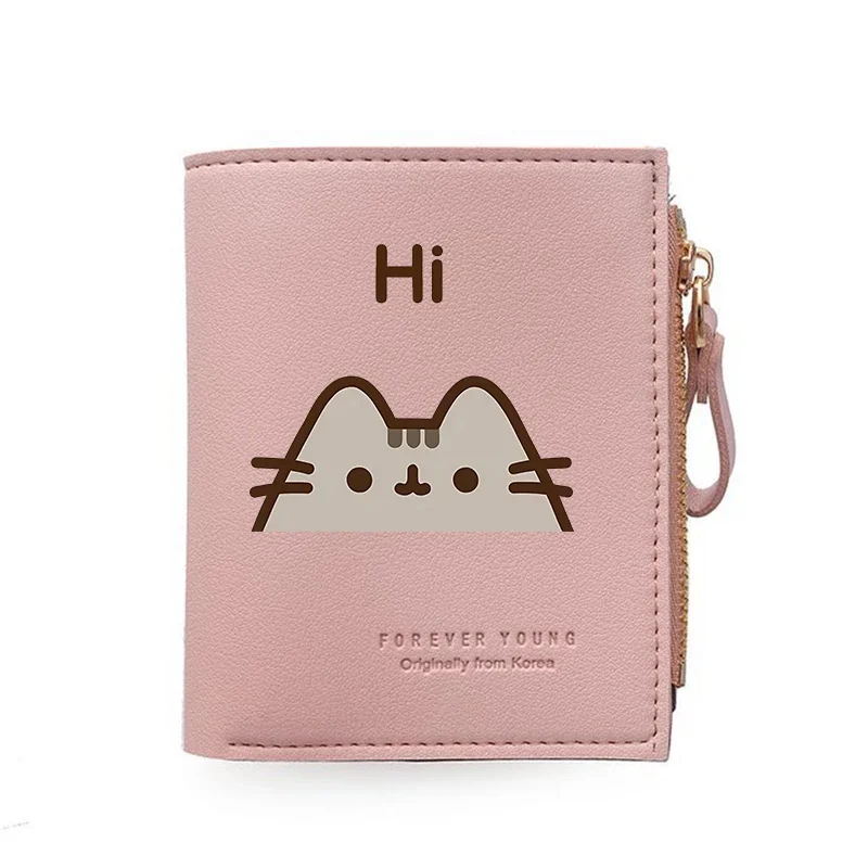 pusheens Women Men Wallet Short Simple Purses Ladies Casual Hasp Bags Small Purse Women Bag Mini Coin Bag Women Purses Gift Hot