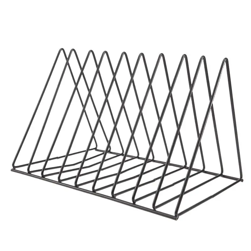 A01F-Vinyl Record CD Magazine Storage Rack Album Display Rack Multifunctional Vertical Creative European Art Collection