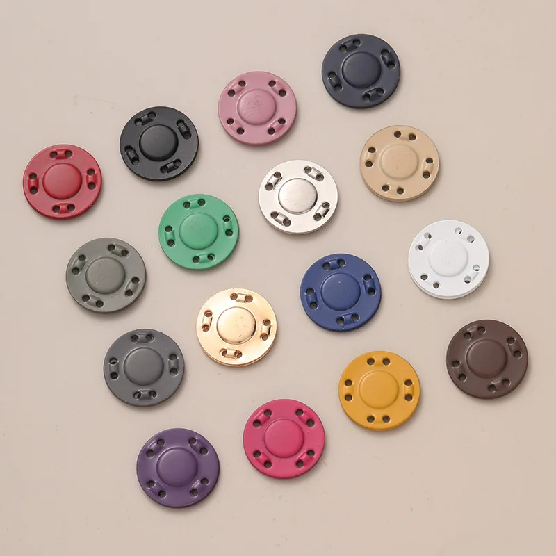 12.5/21/25mm Magnetic Clothing Invisible Magnet Buttons Snaps Fasteners Buttons for DIY Clothing Bag Overcoat Sewing Supplies