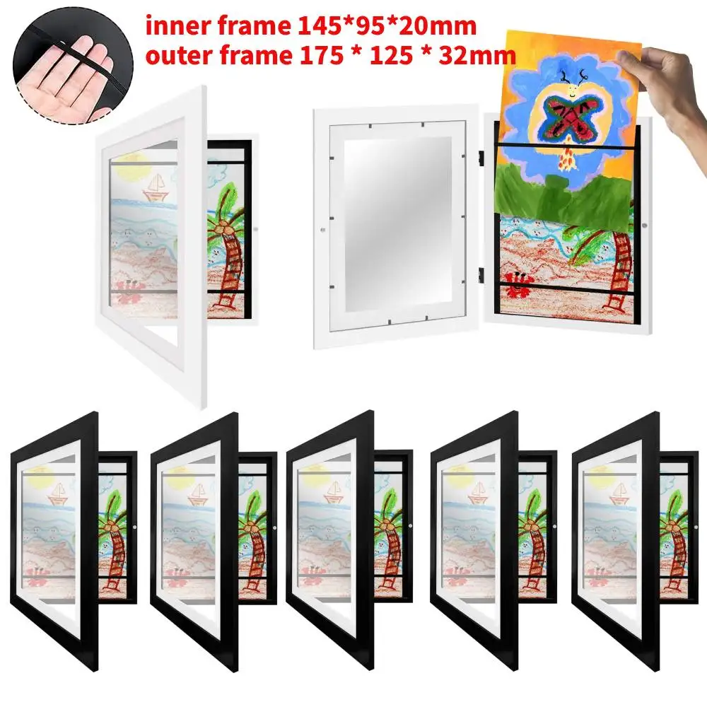 Children Art Frames Magnetic Front Open Changeable Kids Frametory for Art Poster Photo Drawing Paintings Display Home Decor