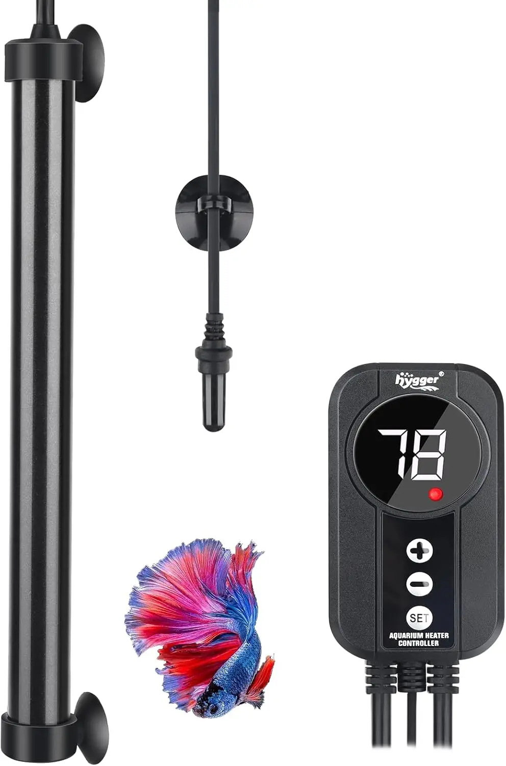 

500W Titanium Aquarium Heater with Digital Controller for 70-80 Gallon Saltwater Freshwater Tanks