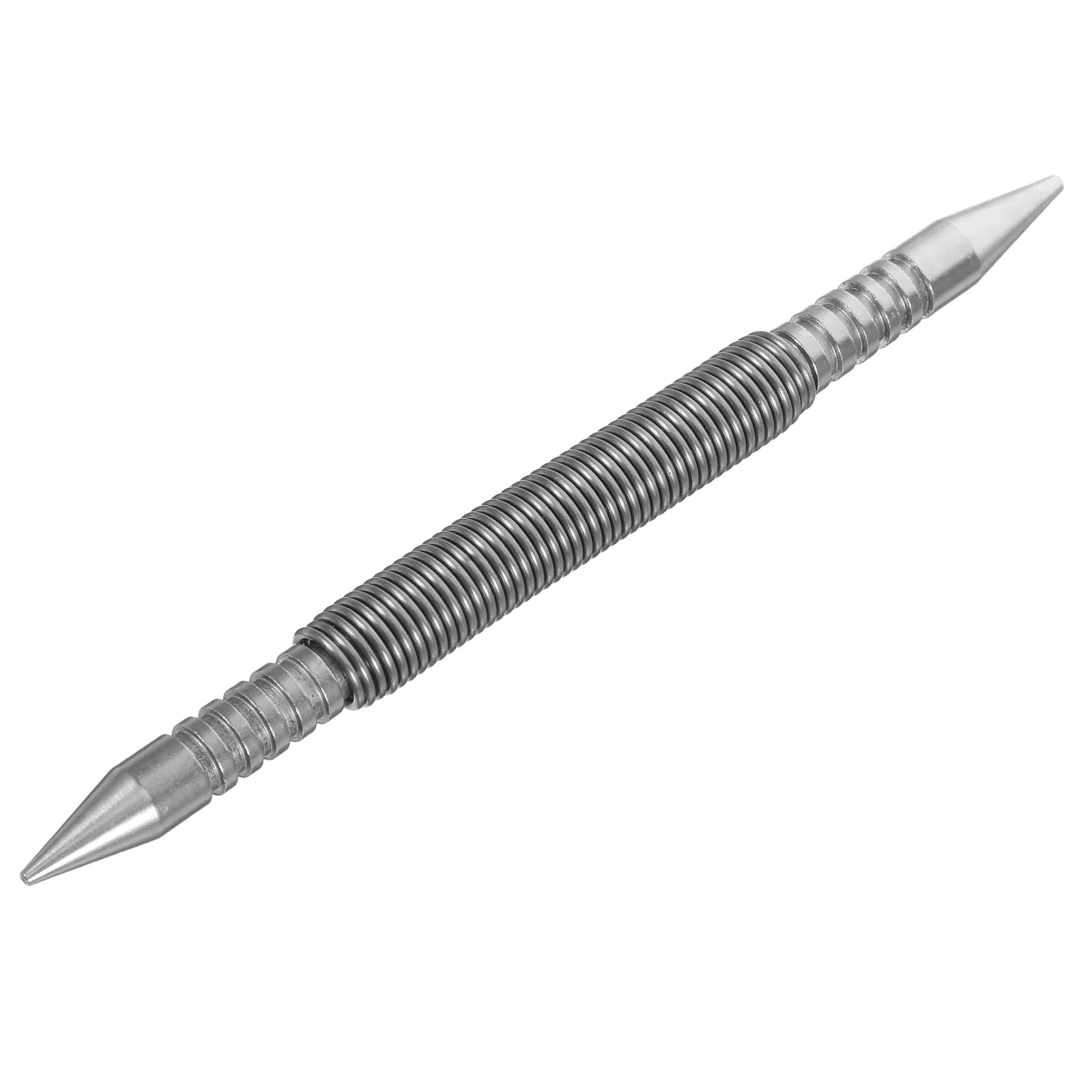 Spring Loaded Nail Punch Tool Steel Durable Small Lightweight Efficient Carpenter Hand Tool Silver For Tight Spaces Saw Blade