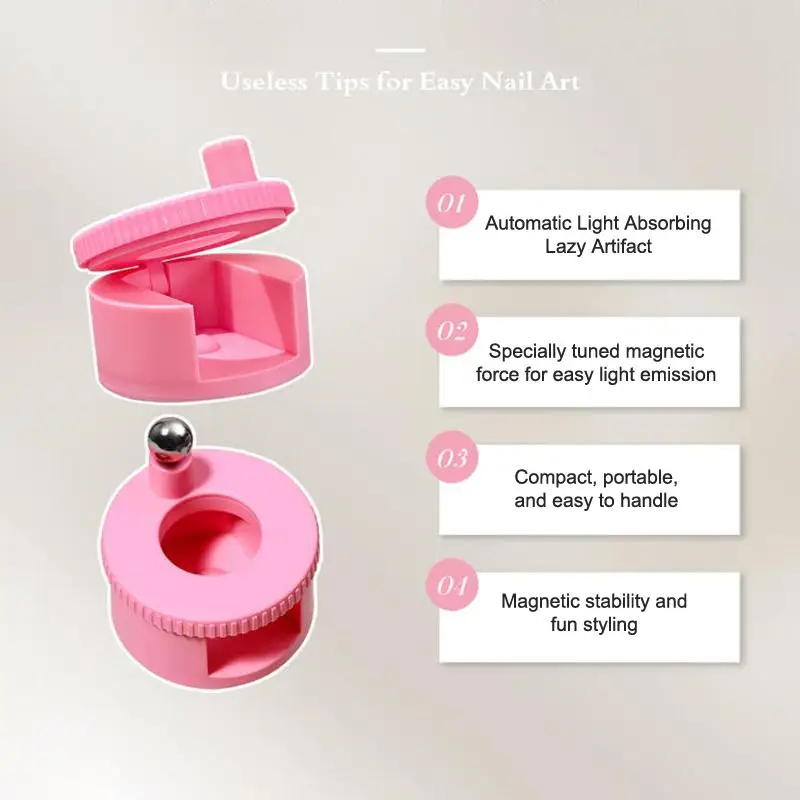 New Upgrading Fully Automatic Spinning Cat Eye Magnet Strong Magnetism For Glass Bead Wide Light Attraction Nail Art Magnets