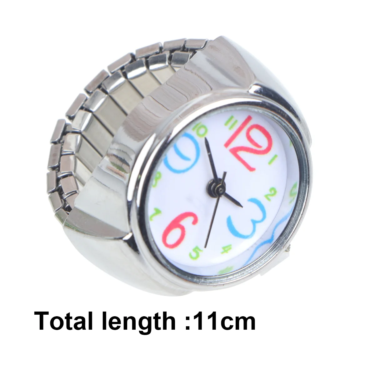 Montres à anneau avec chiffres colorés, ensemble à la mode pour les multi- Occasions, lumineux, Look quotidien, accessoire cadeau, 2 pièces