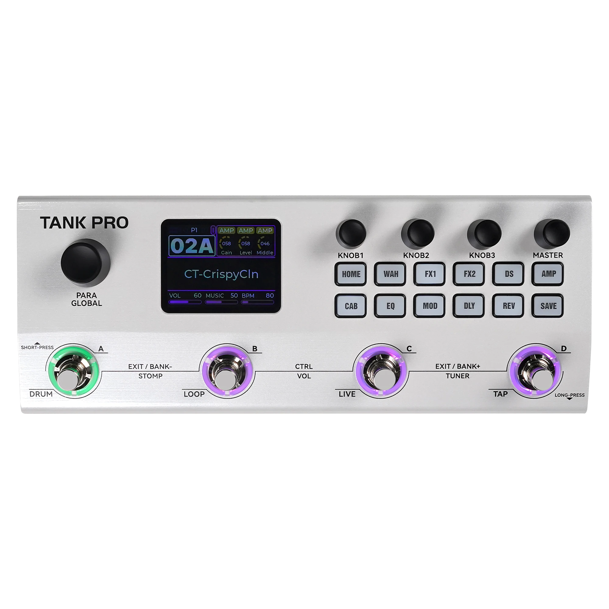 M-VAVE TANK PRO, 멀티 이펙트 기타 페달, - Looper Pedal Guitar 리뷰 및 가격