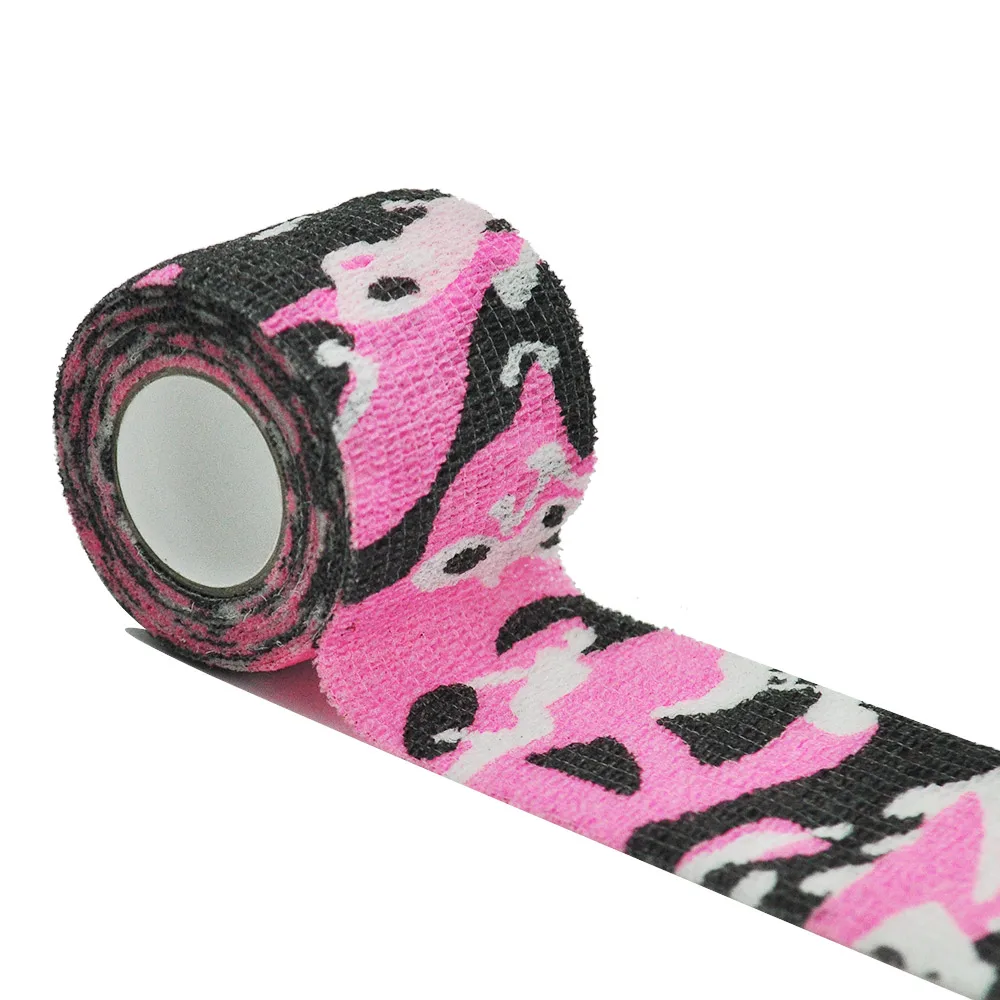 1 Roll 5*450cm Disposable Self-adhesive Flex Elastic Camouflage Bandage Tattoo Handle Grip Tube Wrap Elbow Stick Motion Tape