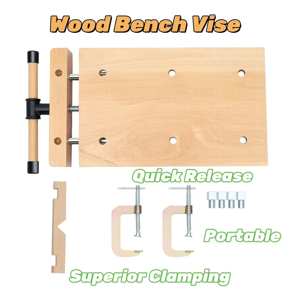 Woodworking Station Clamp Wood Bench Vise Portable Smart Vice w/ Quick Release