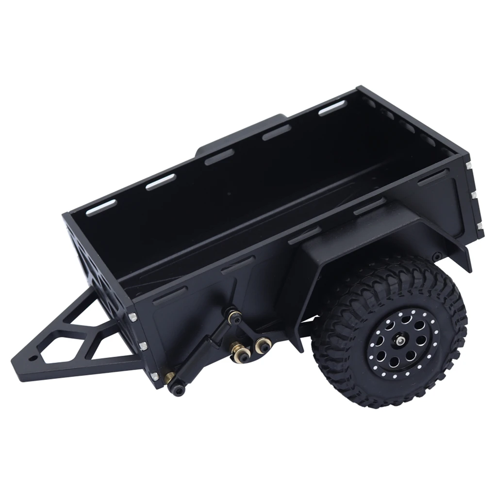 CNC Aluminum Traxxas 1/18 trx4m Trailer RC Crawler TRX4-M Defender Bronco K10 High Trail Scale ith Hitch Mount Accessories