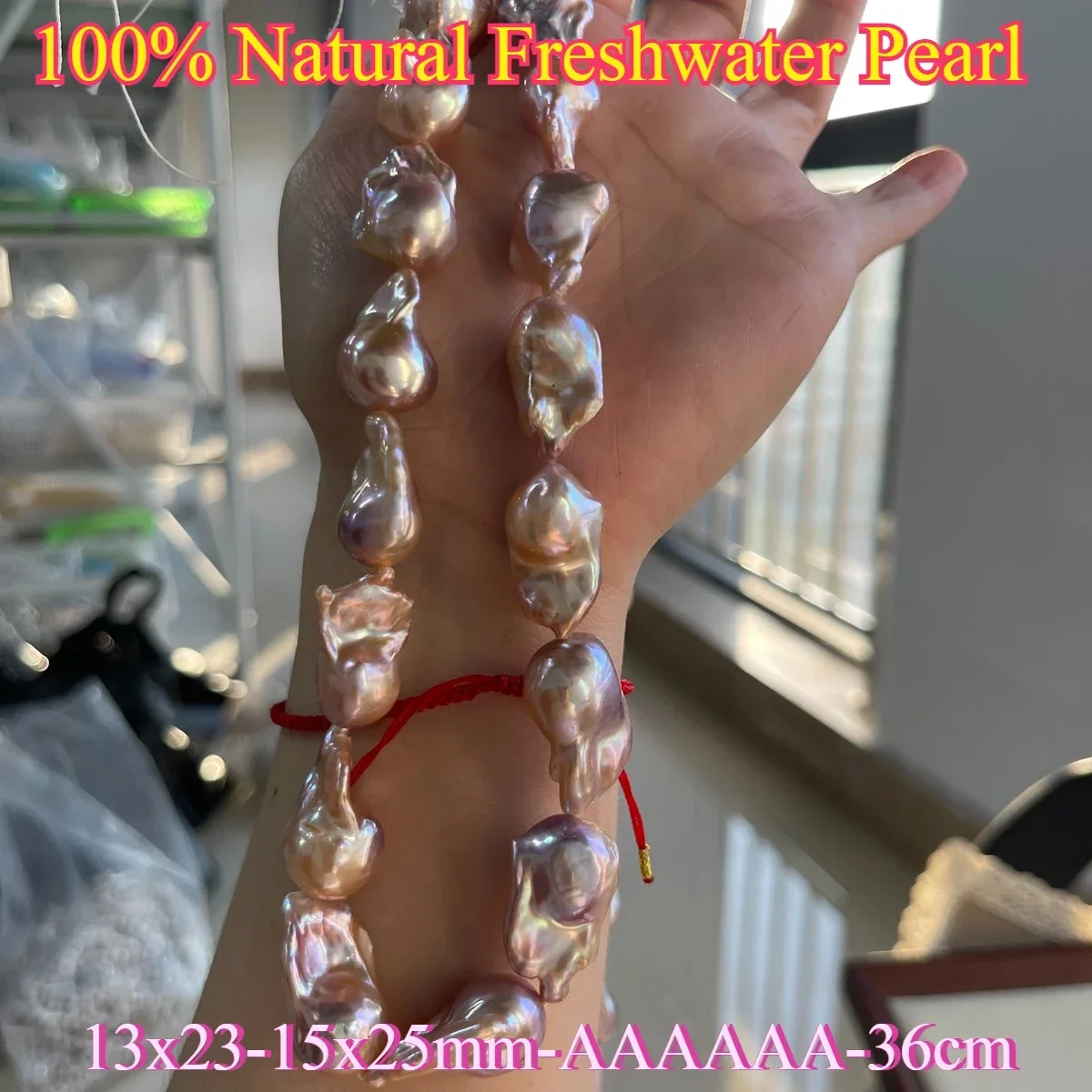 

13x23-15x25mm 6A Stunning Natural Freshwater Pearl Candy Color Fishtail Bead Jewelry Make DIY Necklace Bracelet Women Wedding