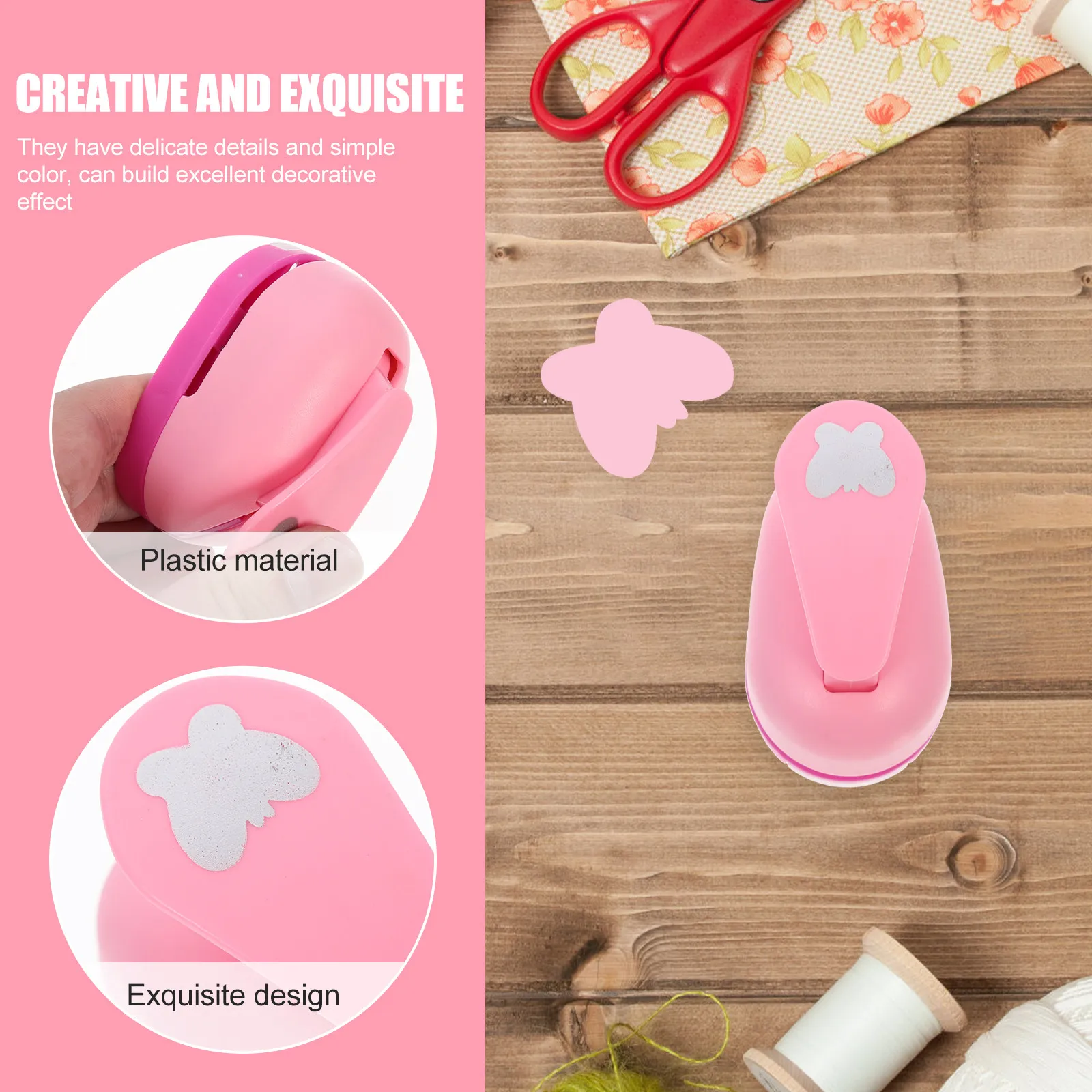 Scrapbook Paper Punch DIY Crafts Manual Hole Punch Handmade Punching Tool DIY Punching Accessory Lovely Shape Puncher