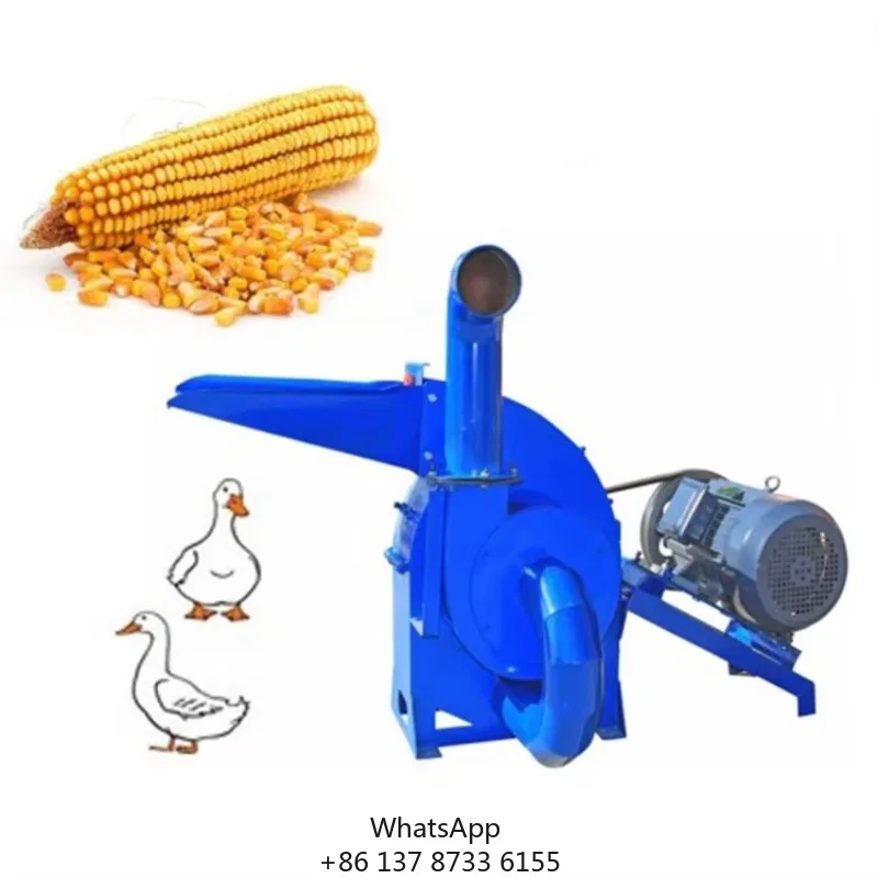 

Animal Feed Barley Hammer Mill Grinder Cereal Grinding Machine