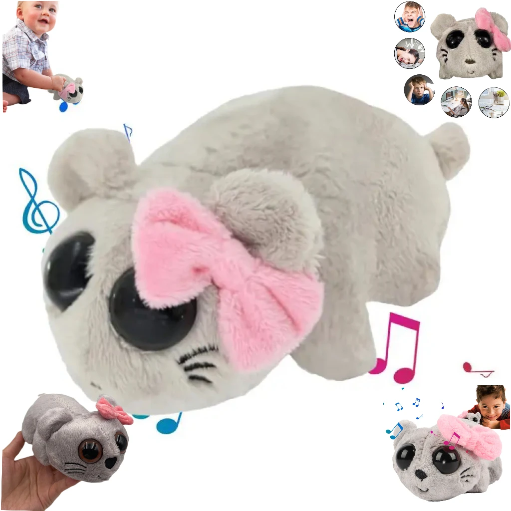 

New hot Comes with Music Plush Toys Sad Hamster Popular Fun Meme Stuffed Animals Kawaii Dolls Kids Child Christmas Gifts