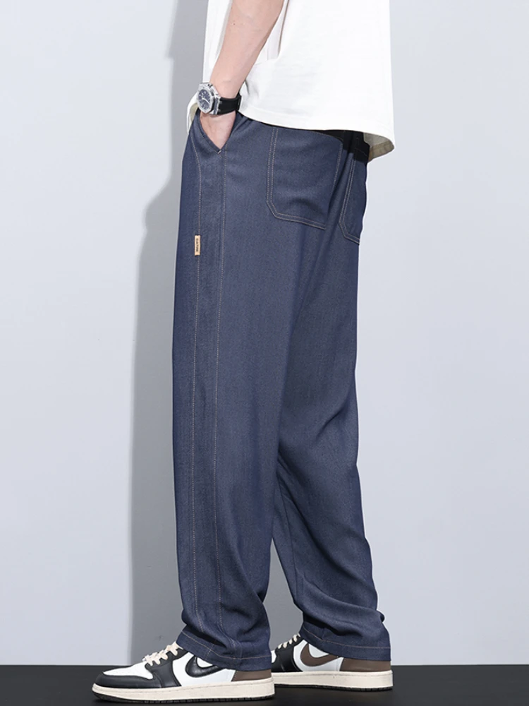 سراويل تقليدية للرجال بسيطة رقيقة ركض رياضي كل مباراة بنطلون مستقيم تنفس الرباط وسيم Ulzzang موضة M-5XL