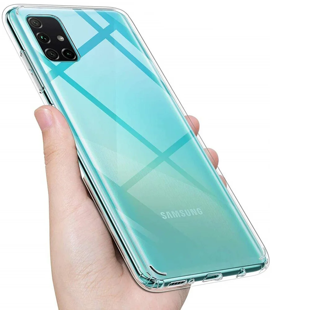 Ultradünne, klare Hülle für Samsung Galaxy A31 A41 A51 A71 A81 A11 A21S A22 A32 A42 A52 A72 A13 A23 A33 A53 A73 4G 5G – Detail 1