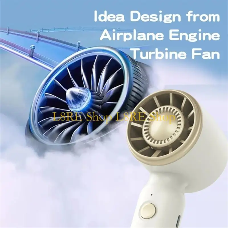 L8RE محمولة مروحة USB USB القابلة لإعادة شحن 3 سرعات محمولة بطارية المعجبين مروحة مكتب تعمل