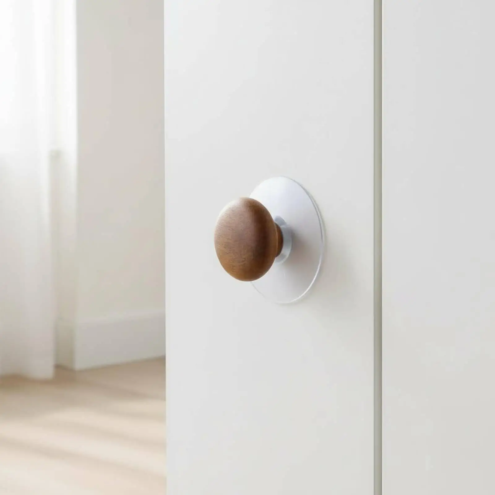 Punch Cabinet Pull Traceless Punch Drawer Pull Easy Installation Self Drawer Knob for Kids, Renters, Nursery
