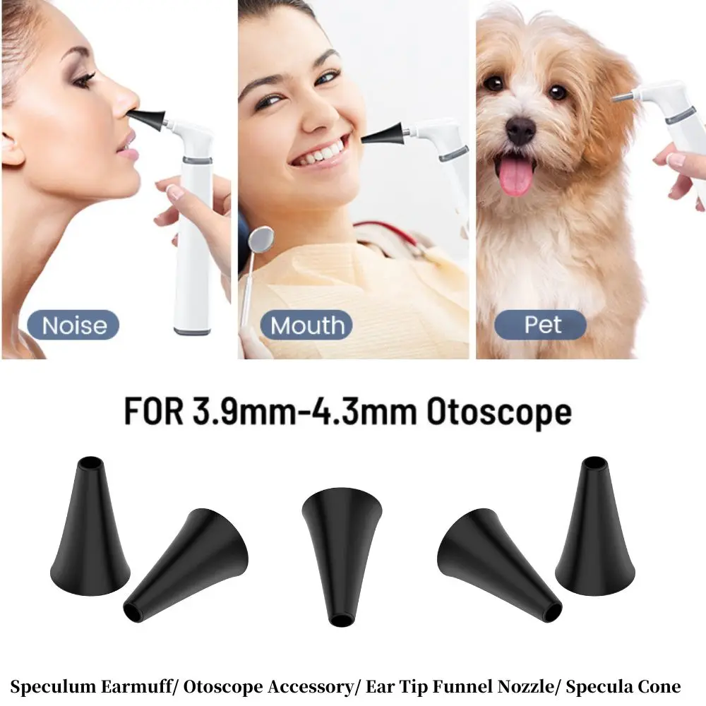 3.9mm Speculum Earmuff ,Otoscope Accessories,Specula Cone,Reusable Adult/Child Ear Specula Non Disposable  Ear Canal Inspection