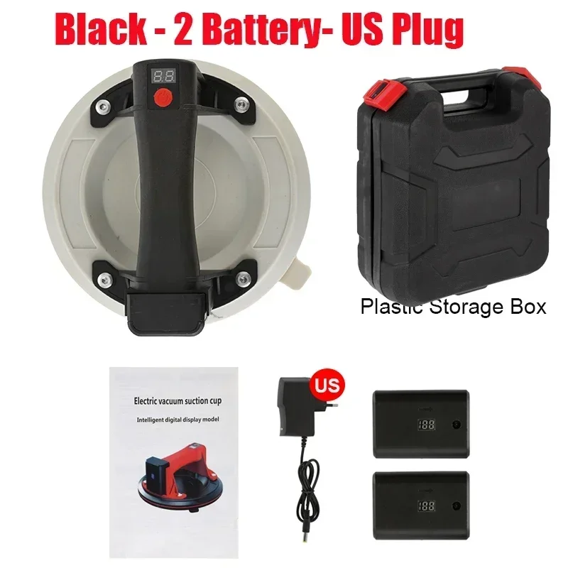 8 Inch 200KG Air Pump Vacuum Suction Cups Powerful Heavy-Duty Strong Hand Pump Sucker Lifted Magnets Handling Tools Storage Box