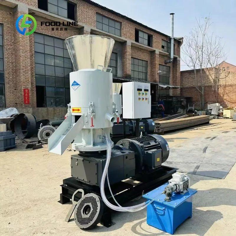 Custom compact wood pellet processor adjustable‑size biomass pellet forming unit for small‑scale fuel pellet manufacturing plant