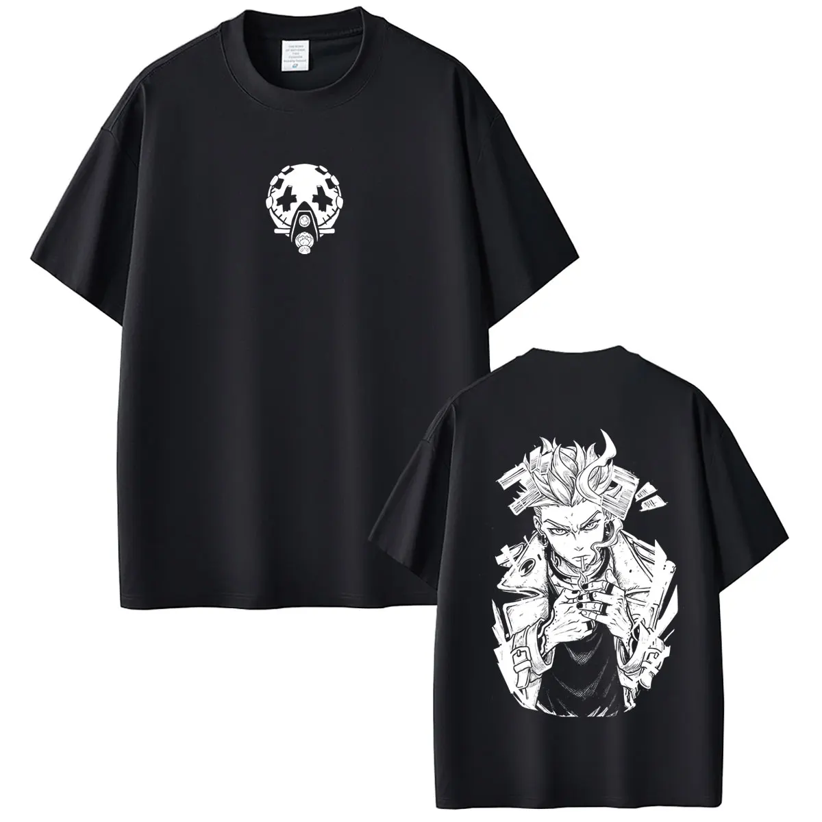 Hot Sale Anime Gachiakuta Enjin Double Sided Print T-shirt Men Women Manga Oversized T Shirts Tops Male Fashion Cool Streetwear