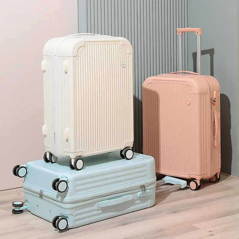 

(20) Universal silent wheel suitcase 20 inch password travel cabin suitcase large capacity strong thickened trolley case