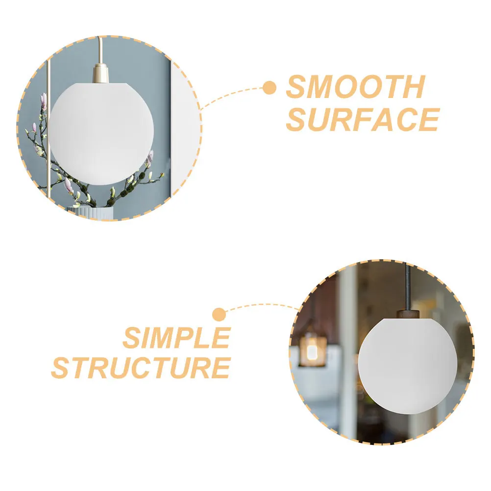غطاء عاكس الضوء الزجاجي العملي المتين، لون بسيط مطابق لتزيين المنزل الأنيق