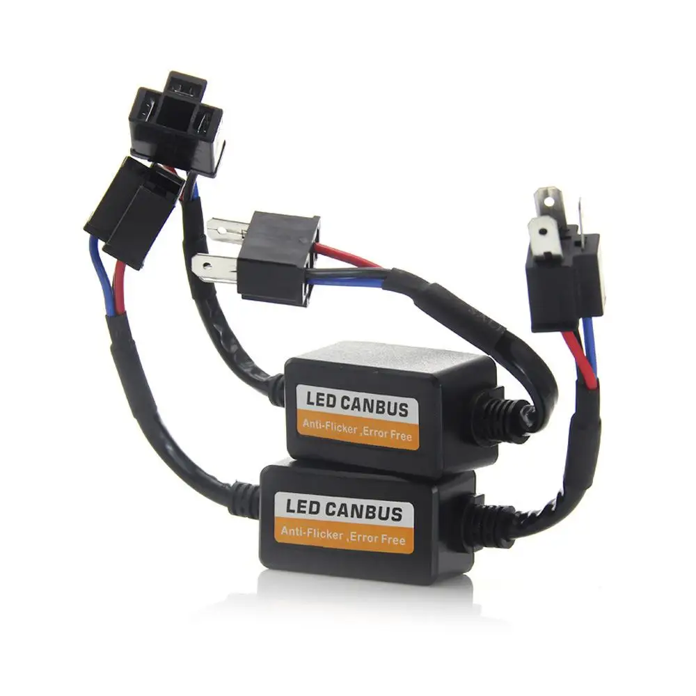 Headlight Led Canbus Decoder Canceller Plug&play Error Free Resistor Anti Flicker H1/h3/h4/h7/h8/h9/h11 12v Car Accessories