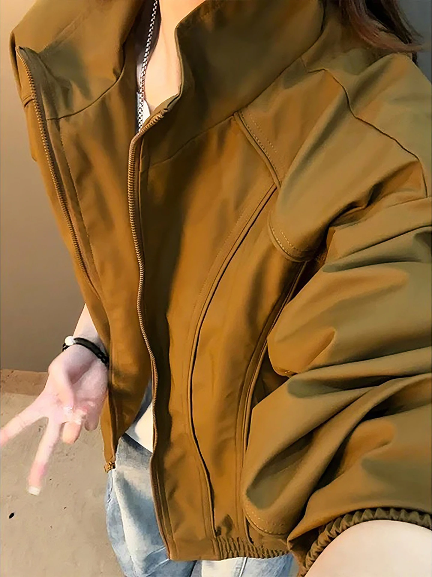 

Barnes Brown American Sle Flight Jaet Men's Spring Autumn High Sensation Baseball Outerwear Tee-Proof Downproof Jaet