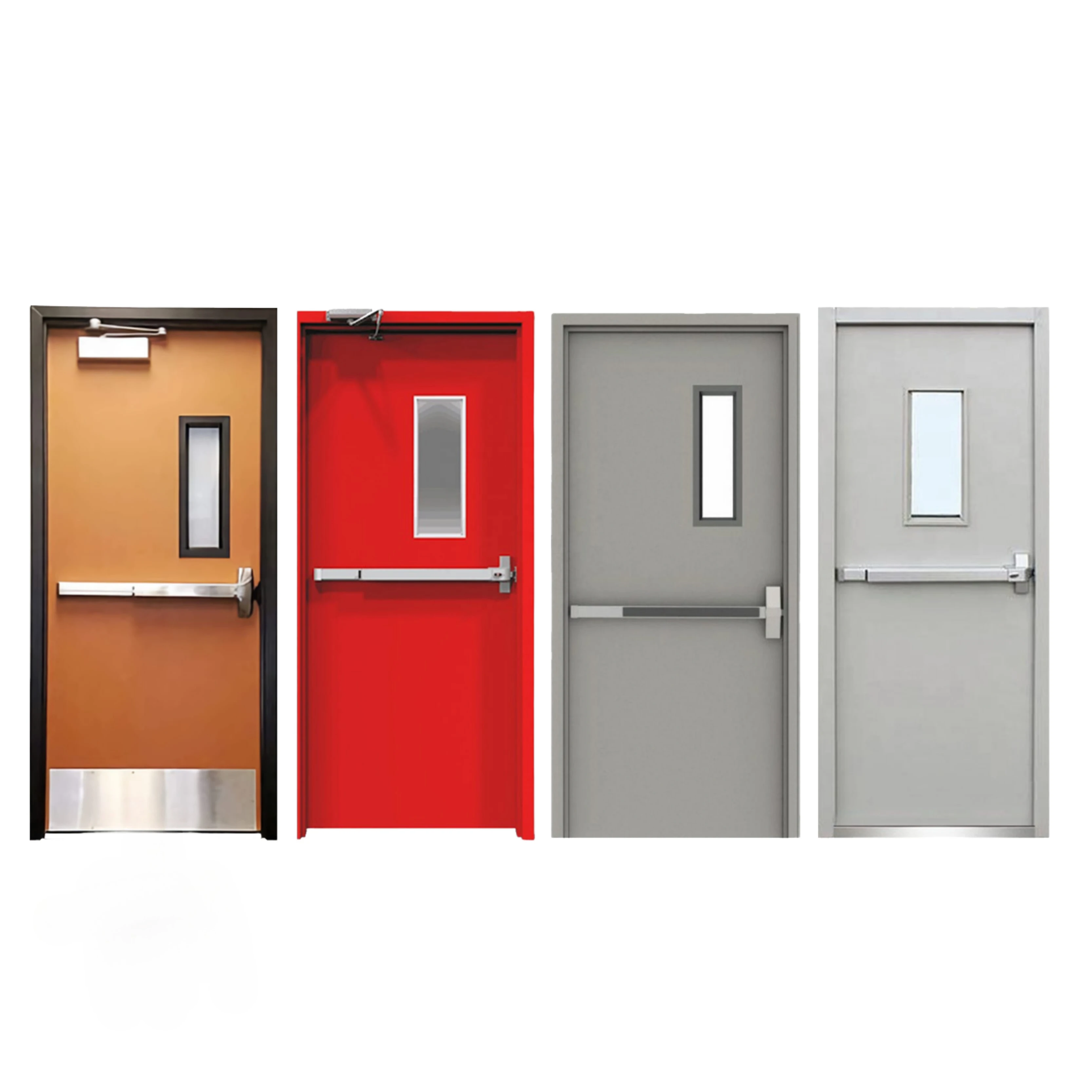Factory Sale Commercial Building 1-3 Hours Steel Fireproof Door High Quality Steel Safety Door Steel Fire Rated Door