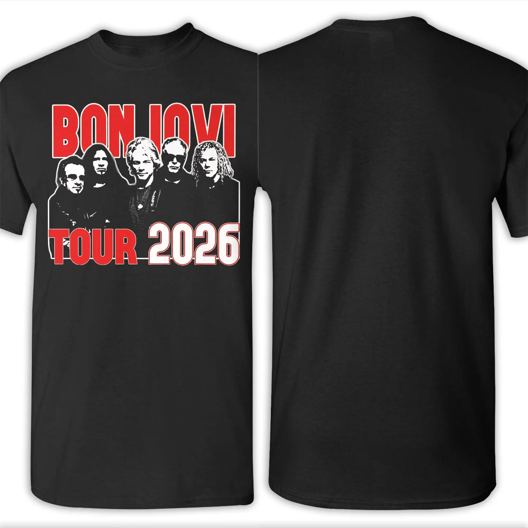 Bons Jovis Tour 2026  Print T Shirt for Men Women  Cotton  Tee Shirt Clothing