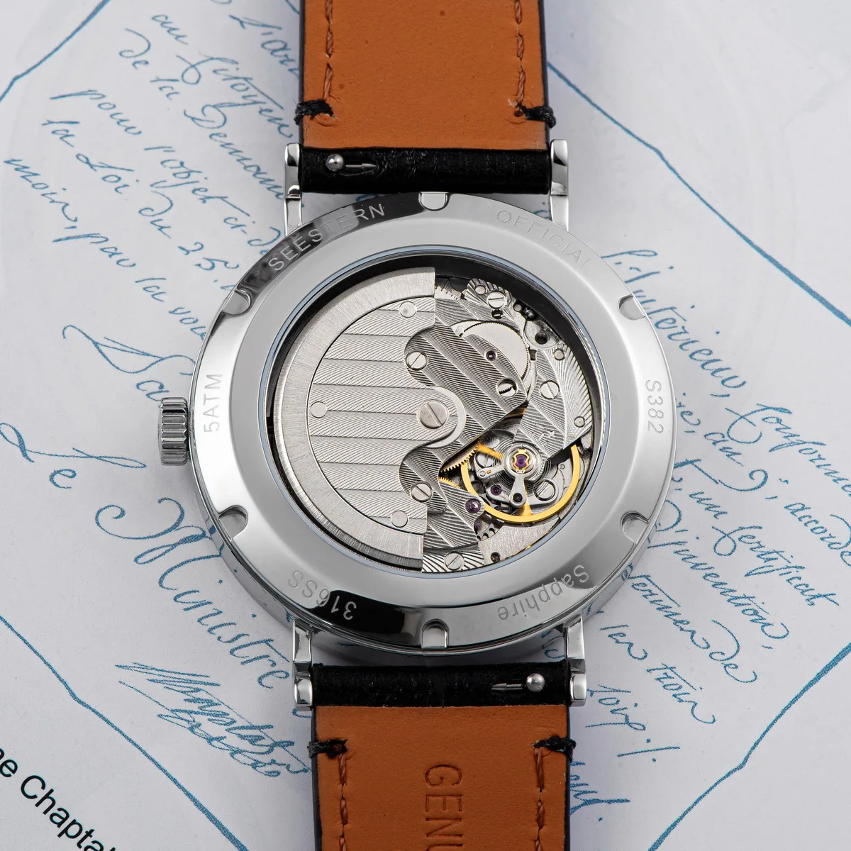 SEESTERN 2024 New Men Watch Automatic Business Wristwatches ST1701 Movement Ultra Thin Clock Top Brand Luxury Fashion Casual