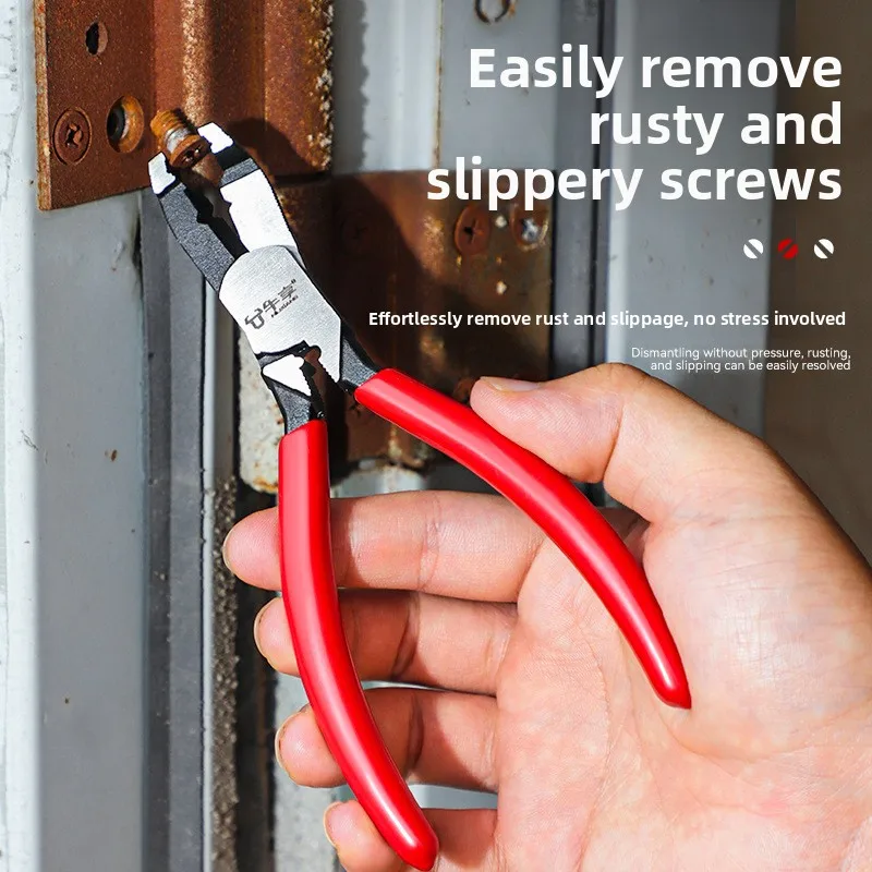 Multifunctional Labor-Saving 6 inch 9 inch Slip-Joint Screw Pliers, Quick-Release Rusty Bolt Pliers for Efficient Fastening a