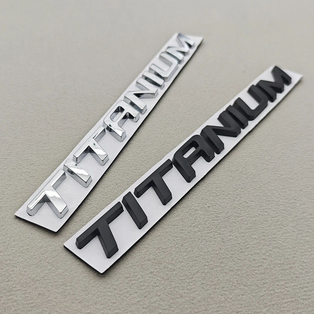 3D Metal Car Logo TITANIUM Emblem Rear Trunk Badge for Ford Puma Fiesta Focus Max Kuga Mondeo Edge Escape Taurus Acceessories view 6