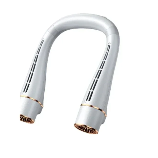 

L # For Portable Lazy Hanging Neck Fan Outdoor Portable Turbine Bladeless Hanging Neck Fan Silent Mini Fan