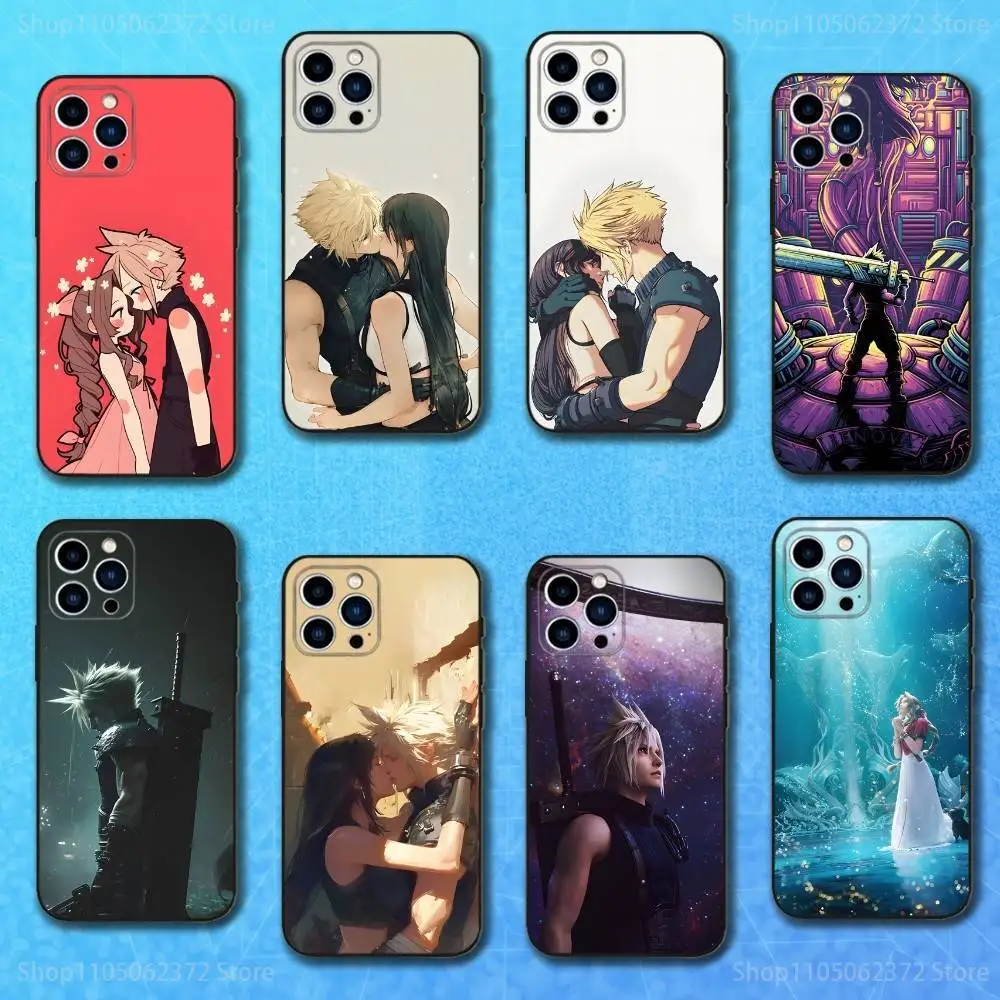 

Game F-Final F-Fantasy Hot Phone Case For iPhone 17,16,15,14,13,12,11 Plus,Pro Max,XS,X,XR,SE,Mini,8,7,Soft Silicone Black Cover