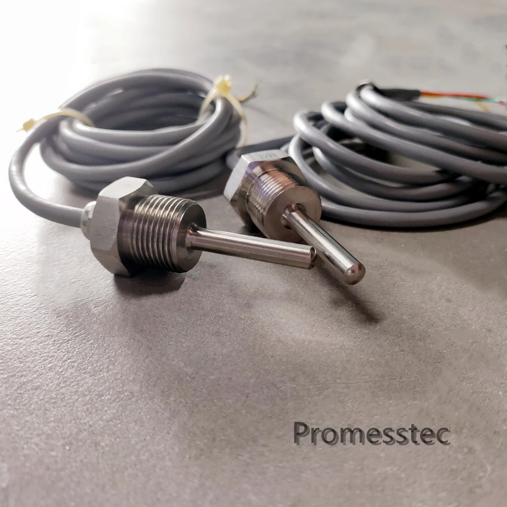 Wasserdicht 3 Drähte pt100 rtd 100cc 200cc 300cc industrielle Edelstahls onde Thermo element Temperatur sensor