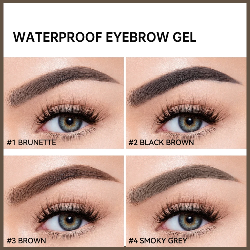 

Silky Eyebrow Tint Gel Waterproof Long Lasting Sweatproof High Pigmentation Natural Look Non Sticky For Beauty All Skin Tones